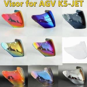 AGV K5 JET용 헬멧 바이저  UV 보호  앞 유리  차양  Casco Moto 액세서리