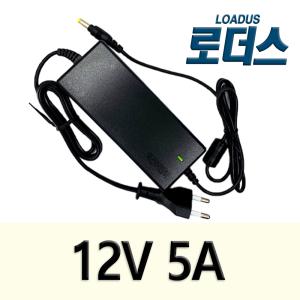 12V 5A 모니터/CCTV/DVR 국산어댑터AQ-6012Fbctc 호환