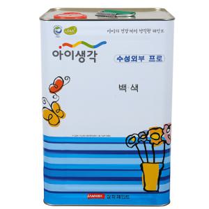 삼화페인트 외부용 수성페인트 아이생각 수성외부프로 18L 무광