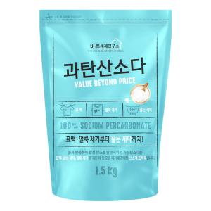 무궁화 바른세제연구소 과탄산소다 리필형 1.5kg 1개 I