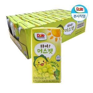 Dole 돌 하이 머스캣 주스 120ml x 24팩 (1박스) + 폴리백