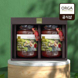 [ORGA] 마이스터 유기농 육보 딸기잼 선물세트 (600gX2EA)