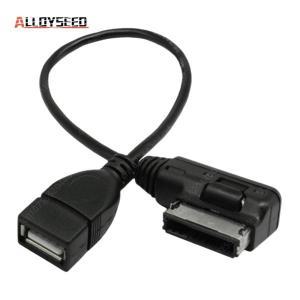 AMI MMI USB AUX 케이블 음악 MDI MMI AMI-USB 암 인터페이스 USB Aux 케이블 어댑터 아우디 A6L Q5 Q7 A8