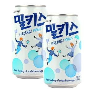 롯데 밀키스 340ml X 24캔/뚱캔/대용량캔