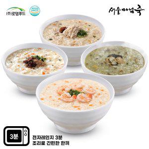 [서울마님죽]엄마의맛! 영양죽4종세트/총8팩(참전복2,한우소고기2,영양닭2,새우2)(쇼핑백X)