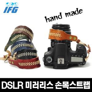 무료배송 IFG 핸드메이드 가죽 손목스트랩 캐논 100D