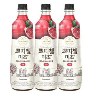 CJ제일제당 쁘띠첼 미초 석류 900ml 3개묶음//흑초/식초음료