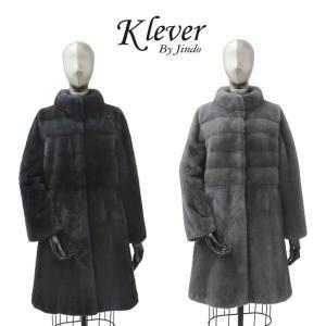 [진도 Klever] 풀스킨 유색 밍크 휘메일 롱 코트(K3W2EC03_)