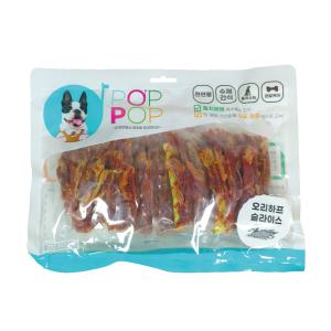 NEW POPPOP 뉴 팝팝 덴탈케어 애견간식 400g 오리하프슬라이스