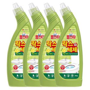 홈스타 락스와세제 허벌시트러스, 750ml, 4개