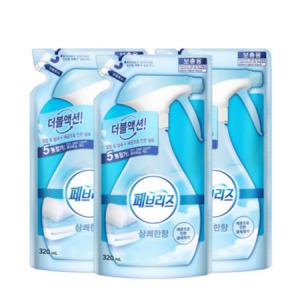 페브리즈 상쾌한향 보충형 리필 320ml x 3개