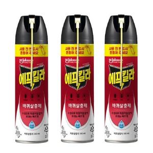 에프킬라 바퀴 스프레이 수성, 500ml, 3개