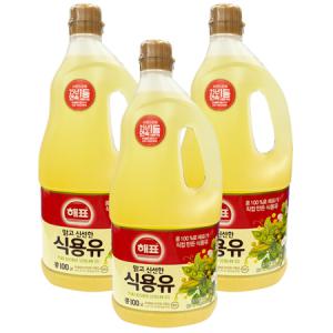 해표식용유콩기름 1.8L 3개