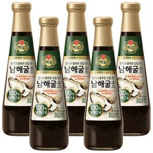 CJ제일제당 백설 남해 굴소스 500g x 5개