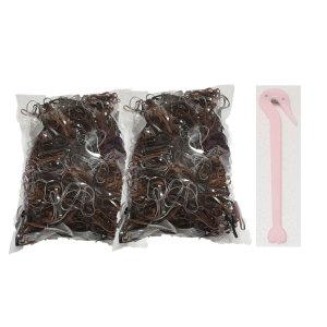 얌뚱이 100g+100g+이지컷 대용량 칼라고무밴드 머리끈 고무줄 선물 어린이집 유치원 검정