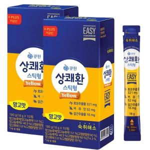 큐원 상쾌환 스틱형 망고맛 18g x 20개 상쾌한 숙취해소젤리