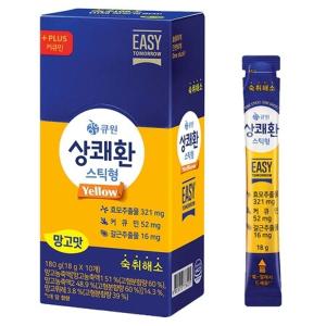 큐원 상쾌환 스틱형 망고맛 18g x 10개 상쾌한 숙취해소젤리