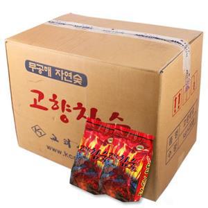 바베큐 고향 참숯 박스 700g X 20봉 14kg 바베큐 숯