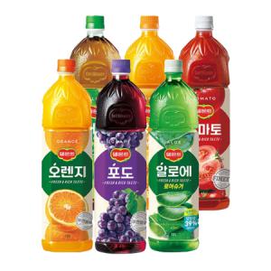 델몬트 1.5L 6종(오렌지+포도+토마토+알로에+매실+망고) / 총 6페트