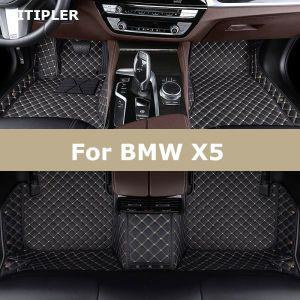 TITIPLER 맞춤형 자동차 바닥 매트 BMW X5 E53 E70 F15 G05 F85 F95 카펫 발 코체 액세서리