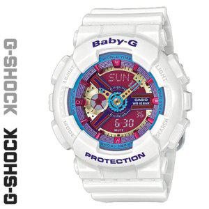 CASIO 지샥 BA-112-7A 베이비지 BABY-G 화이트 퍼플