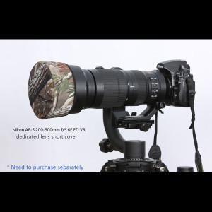 2024 케이스 ROLANPRO 위장 렌즈 의류 레인 커버 니콘 AF-S 200-500mm f/5.6E ED VR 보호 슬리브 총 코트