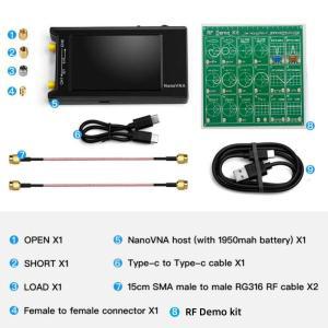 NanoVNAH4 HF VHF UHF 벡터 네트워크 분석기 안테나 분석기 NanoVNA  RF 데모 키트 4 인치 LCD 디스플레이