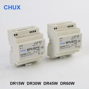 파워서플라이 CHUX Din 레일 스위칭 전원 공급 장치, DC 출력 SMPS DR15W, 30W, 45W, CNC LED 조명용, 5V,