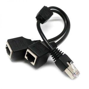 인터넷 랜선 분배기 이더넷 어댑터 케이블 분리기 수 2 암 RJ45 in 1