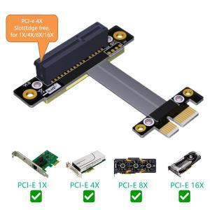 PCI Express E 1X ~ 라이저 카드 그래픽 포트 어댑터 리본 익스텐더 연장 케이블, 플렉시블