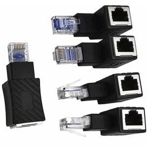 케이블 90 도 이더넷 LAN RJ45 수-암, 직각 네트워크 Cat5 / Cat5e 익스텐션 어댑터