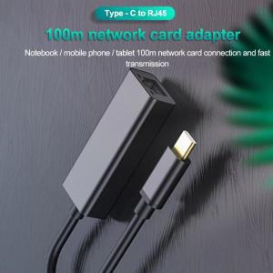 케이블 USB C 이더넷 USB-C RJ45 100M Lan 어댑터 MacBook Pro Samsung Galaxy S9/S8/Note 9 Type 네트워크