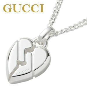 gucci SILVER925 313463 J8400 8106 목걸이 맨즈 레이디스 구찌 펜던트 매듭 하트 실버 정규품 심플 신품