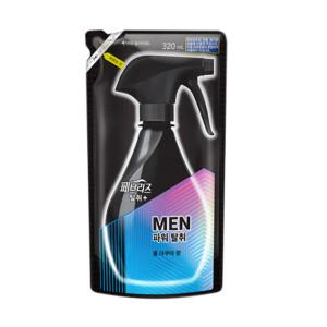 페브리즈 섬유탈취제 MEN 파워탈취 쿨아쿠아향 리필 320ml