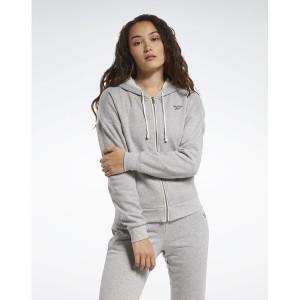 [하프클럽/리복]Reebok 여성 TE Fleece Fullzip - 그레이 / FU2226 REJU2F317G2