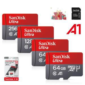 Sandisk 울트라 A1 마이크로 SD 카드, 128GB 클래스 플래시 TF 메모리 디스크, 어댑터