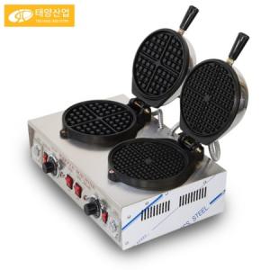 태양산업 WMC-450T 빵 굽는 기계 디저트메이커 키즈카페 샌드위치 전기 아메리칸 타원벨와플기계