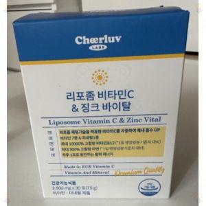 치어럽랩스 2500mg 리포좀 비타민C  징크 바이탈 30회분 X 1개