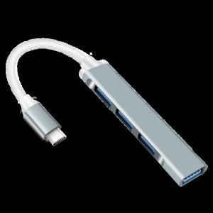 USB 허브 3.0 익스텐더 4 포트 타입 C to USB 분배기 노트북 액세서리 OTG 멀티 도킹 스테이션 Macbook 13