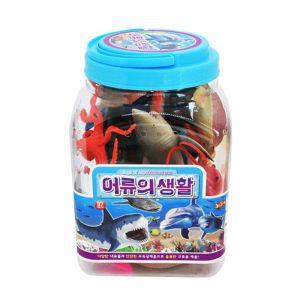 어류의 생활 (아큐아 사파리 21PCS)남아선물 모형장난감 물고기 과학완구 미니어처 학습