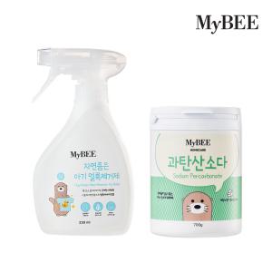 마이비 자연품은 아기 얼룩제거제(330ml)+과탄산소다(700g)(표백세트)