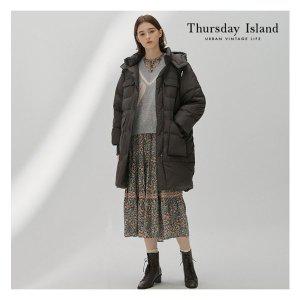 써스데이아일랜드 Thursday Island 코쿤 실루엣 다운 점퍼T218MDJ242W