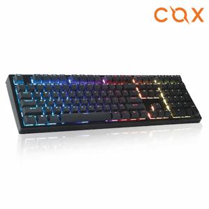 COX 엠프리스 RGB PBT 무접점 키보드 (블랙, 50g)