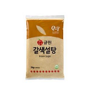 큐원 갈색설탕 3kg 4개