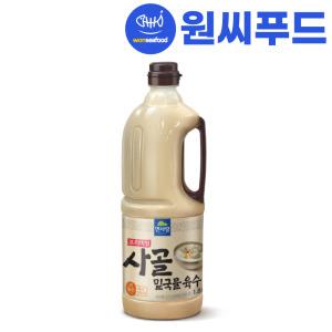 원씨푸드 면사랑 밑국물 사골육수 1.8L 설렁탕 곰탕 부대찌개 사천탕면 다시 돈꼬츠