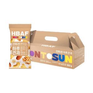 [(주)바프] HBAF 먼투썬 하루견과 선물세트 20g x 30ea x 2 베이지