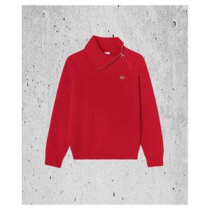 매장정품 라코스테 LACOSTE 여성 사선 하프집업 스웨터 레드 AF410E-54N240 1569505