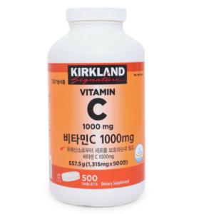 커클랜드 비타민C 1000mg/1315mg X 500정 17개월분 우리가족 면역력 코스트코