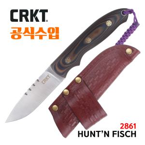 CRKT 나이프 정품공식수입 헌트 피쉬 2861 픽스드 블레이드 EDC 택티컬 캠핑칼 정글도 백패킹 등산 풀탱