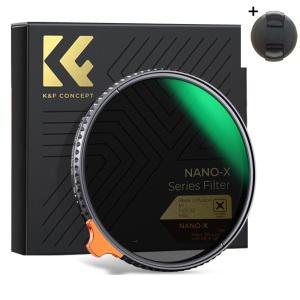 KnF 77mm NANO-X 블랙 미스트 1/4 +가변 ND2-ND32 2in1 필터-X 크로스 방지 (캡포함) 8K AGC Glass Black Mist+ND2-32 Filter